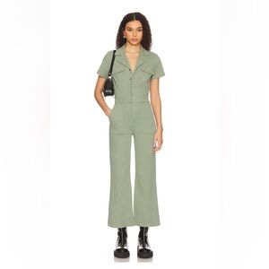 NWT PISTOLA Makenna Utility Wideleg Jumpsuit in Calvary Olive (S)